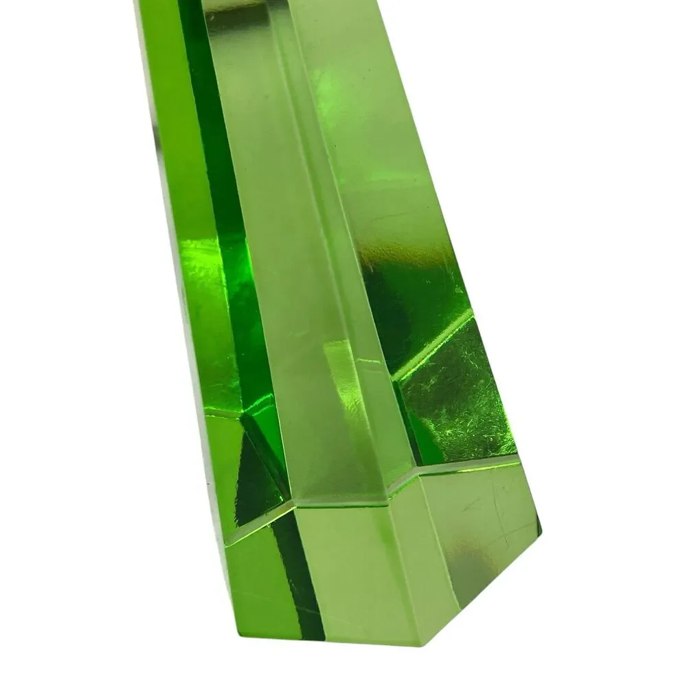 ALDI Kirkton House Glass Candle Holders Set of 2‎ Green Pink Faceted Sparkle